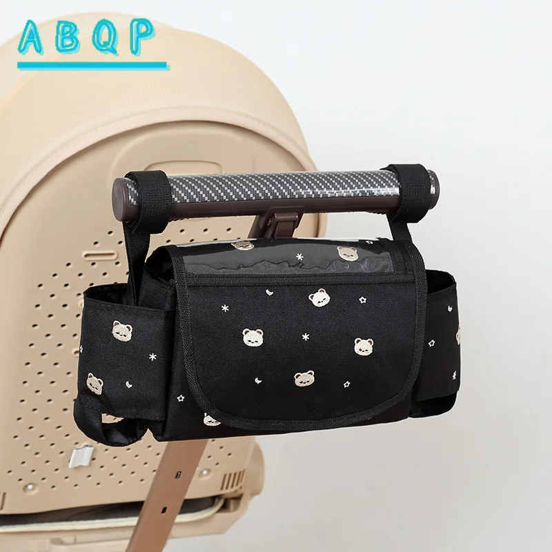

Сумка-органайзер для коляски большой вместимости, легкая, модная, с мультяшным дизайном, для хранения подгузников