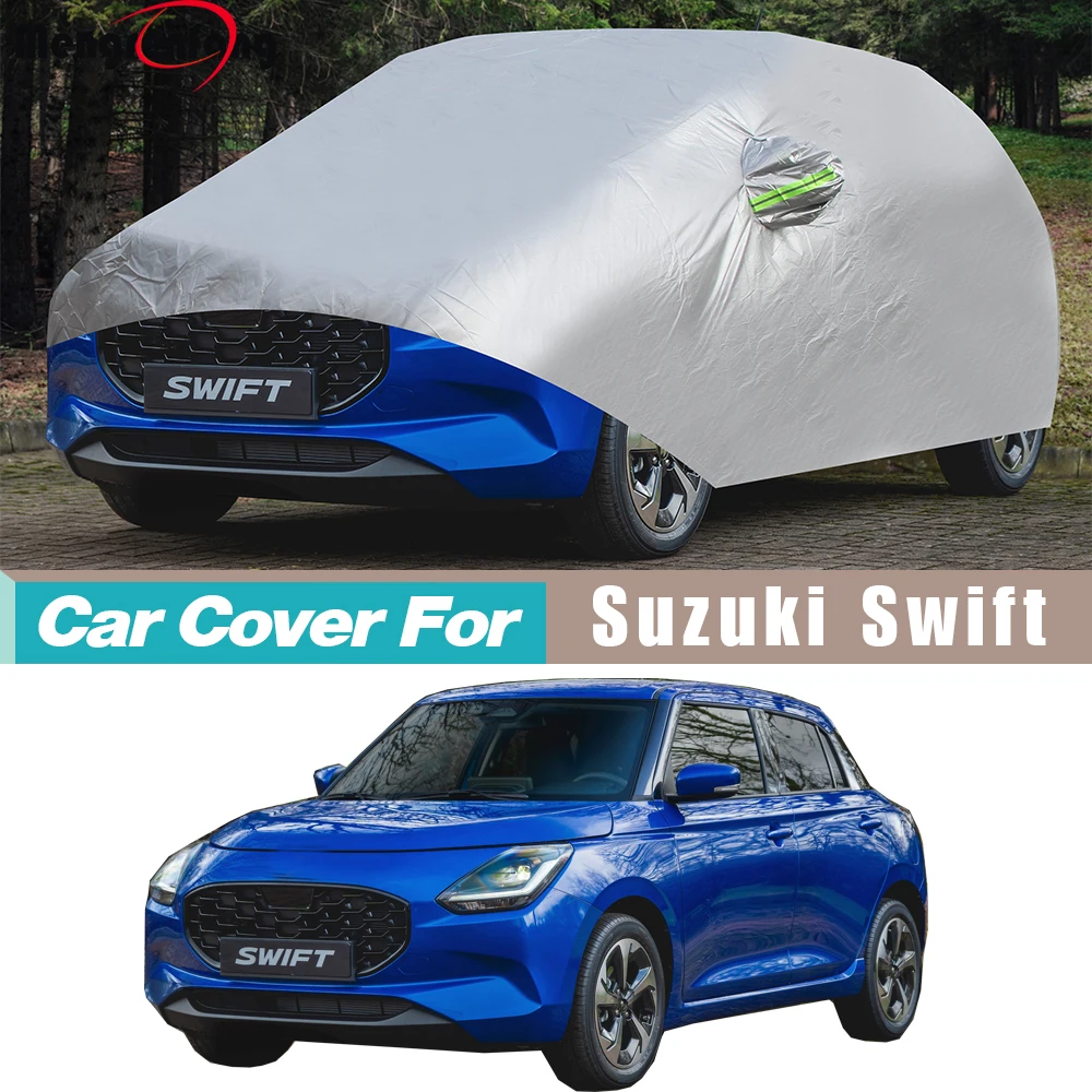

For Suzuki Swift Car Cover Outdoor Sun Shade Rain Snow Dust Frost Resistant Anti-UV Cover