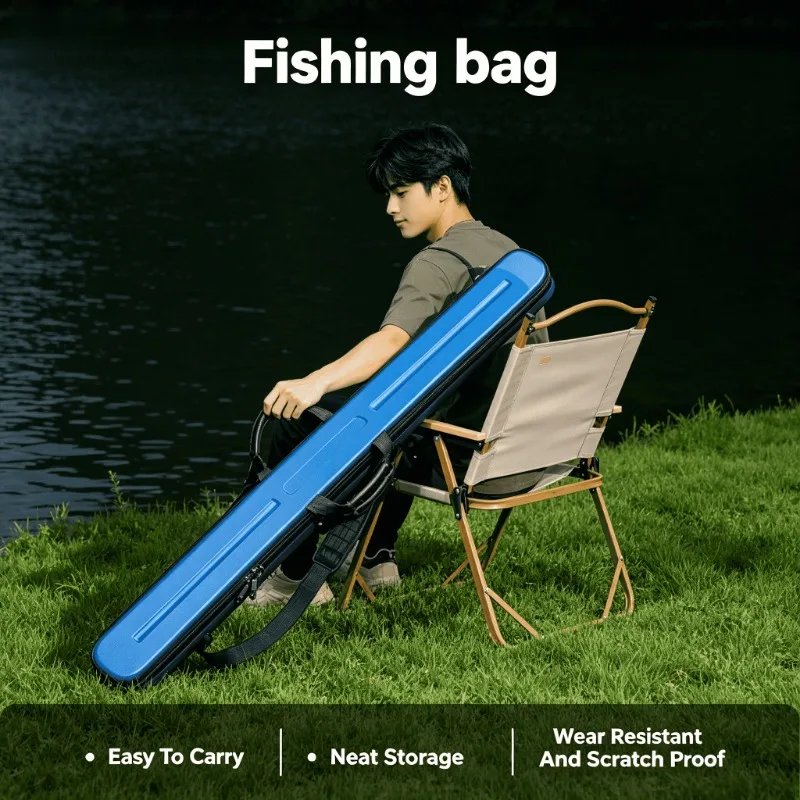 

Hand Held Fishing Rod Case Small Ultra Light Hard Shell Fishing Rod Bag Portable Lightweight Fishing Storage Bag Travel Case