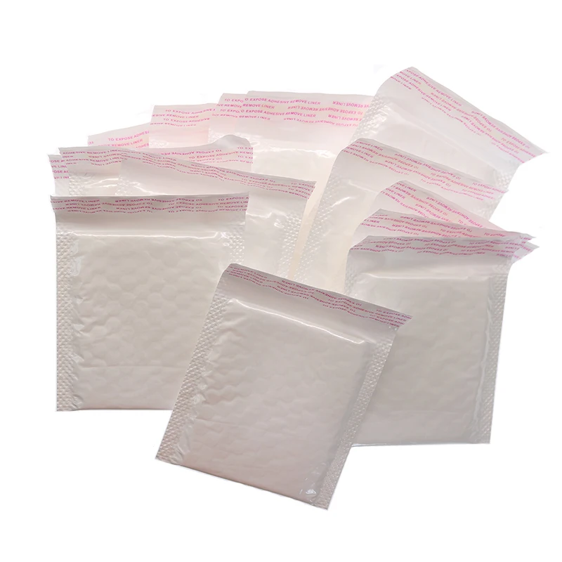 

White Pearl Film Envelope Shock-proof Wear-resistant Bubble Bag Logistics Shock-absorbing Envelope Self-adhesive Transportation