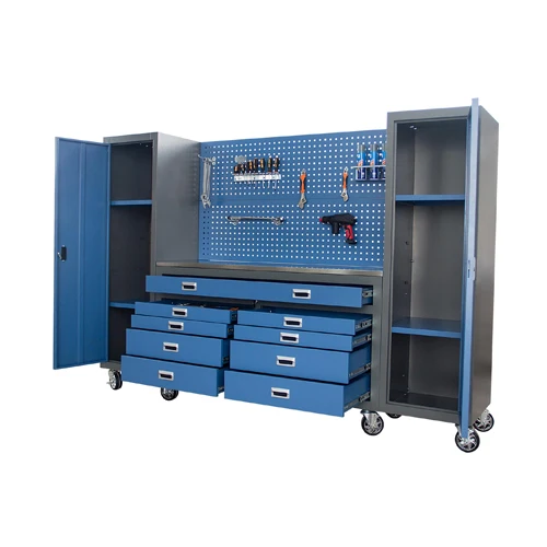 Professional Mobile Heavy Duty Workbench With 11 Drawers Stainless Steel Tool Cabinet CE Organizer Customizable OEM Support