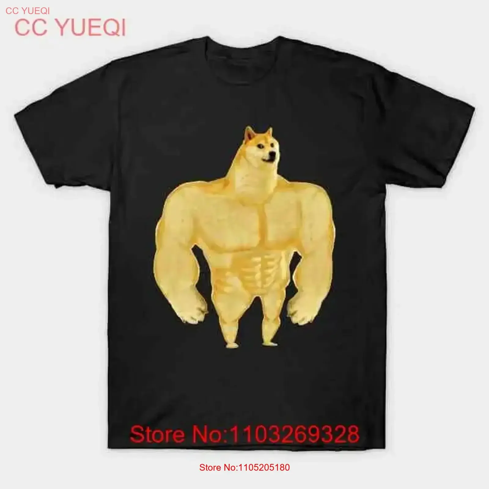 Swole Doge صنع في أستراليا تي شيرت S 5XL خمر غسلها للجنسين عادية موضة مريحة قليلا تنوعا لينة امتدت #1
