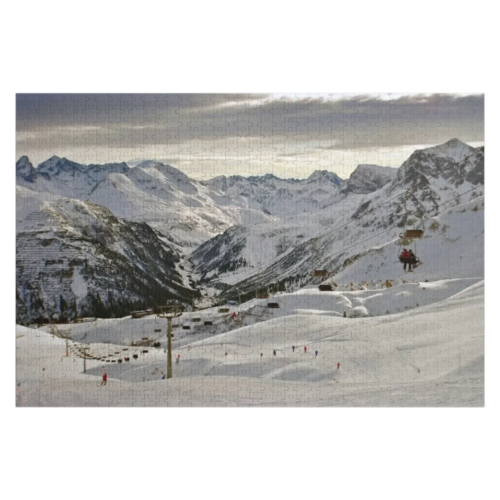 Lech Zurs am Arlberg Austrian Alps Austria Jigsaw Puzzle Wooden Animal Scale Motors Puzzle