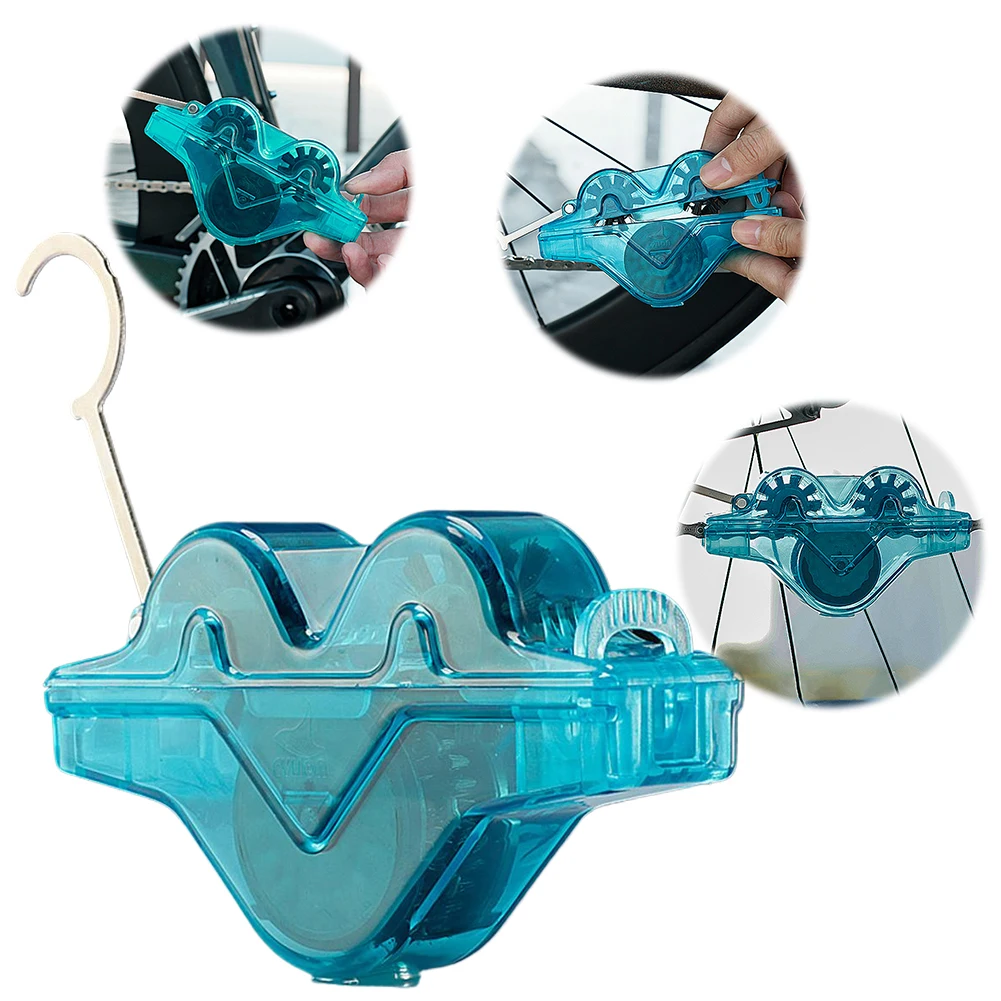 أداة تنظيف سلسلة الدراجة المحمولة سلسلة الدراجة الغسيل سلسلة الدراجات آلة نظيفة ملحقات الدراجة