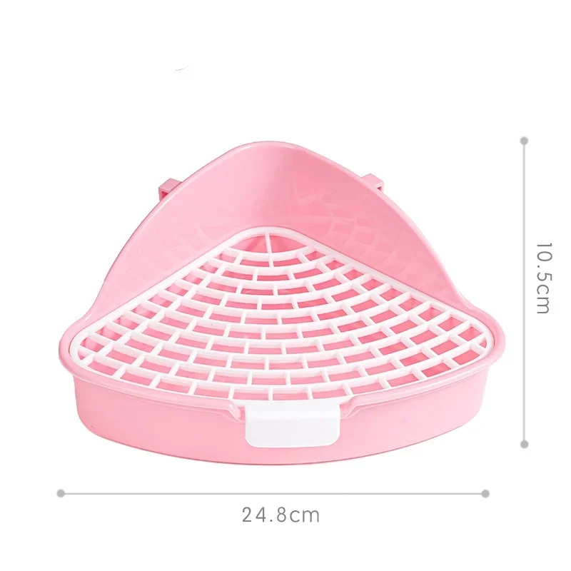 Newly Upgraded High-capacity Non Card Urine Triangle Toilet Mini Urine Basin for Small Pets Dragon Cat Rabbit Toilet Feces Basin