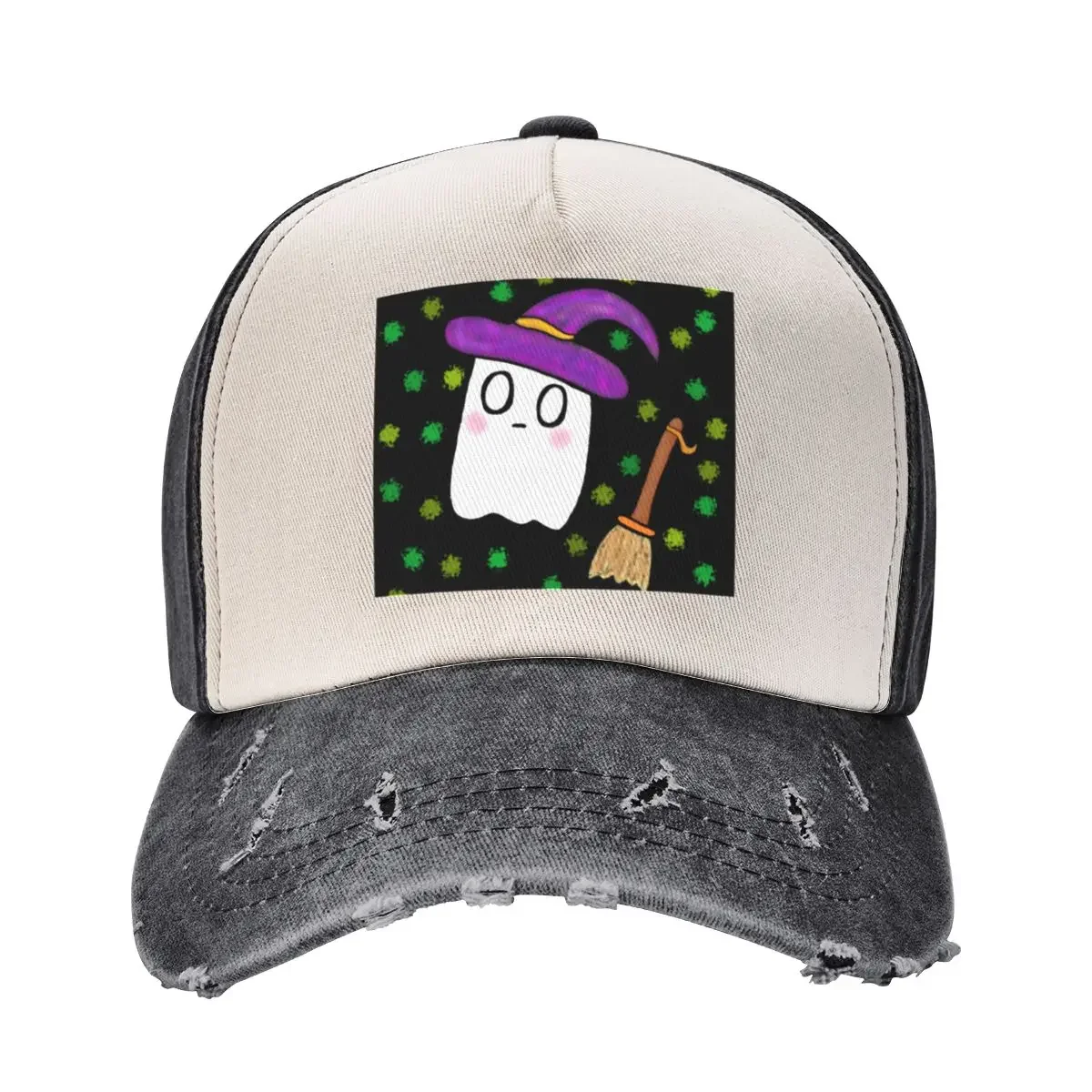 

Ghost witch slime Baseball Cap cute Beach Bag golf hat genuine Beach Outing Golf Wear Men Women's