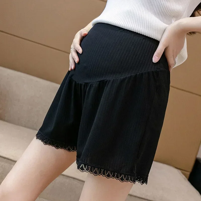 Summer High Waist Loose Safety Shorts for Pregnant Women Plus Size Maternity Briefs Adjustable Pregnancy Underwear Pants