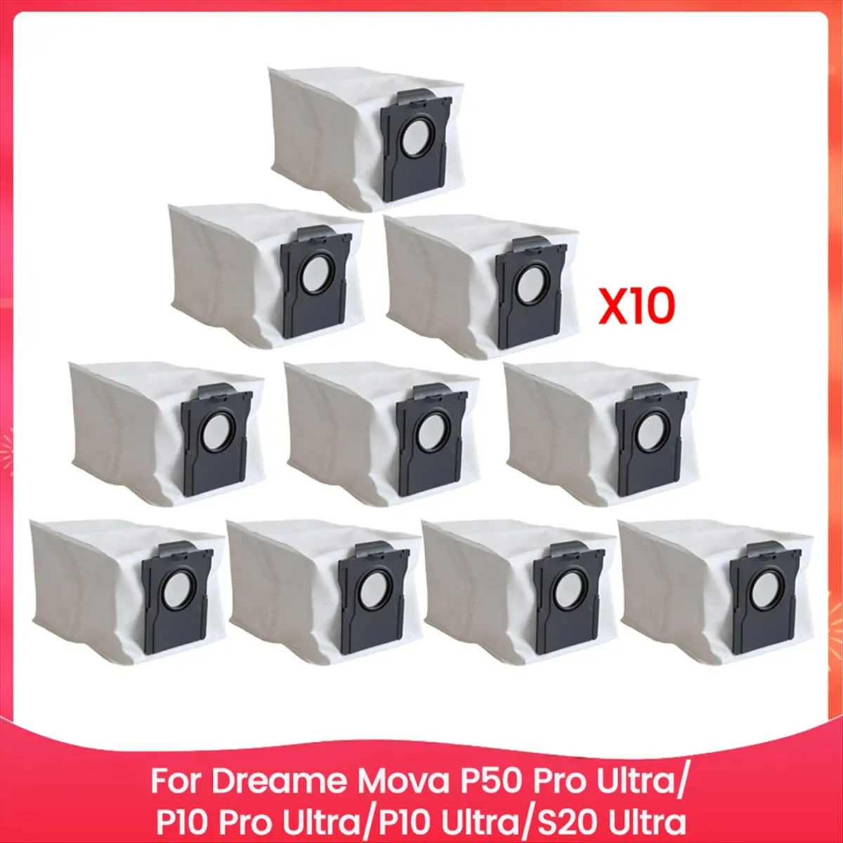SHIP WITHIN 24 HOURS Vacuum Dust Bag Fit for P50 Pro Ultra/P10 Pro Ultra/P10 Ultra/S20 Ultra Vacuum Cleaner Spare Parts 10PCS