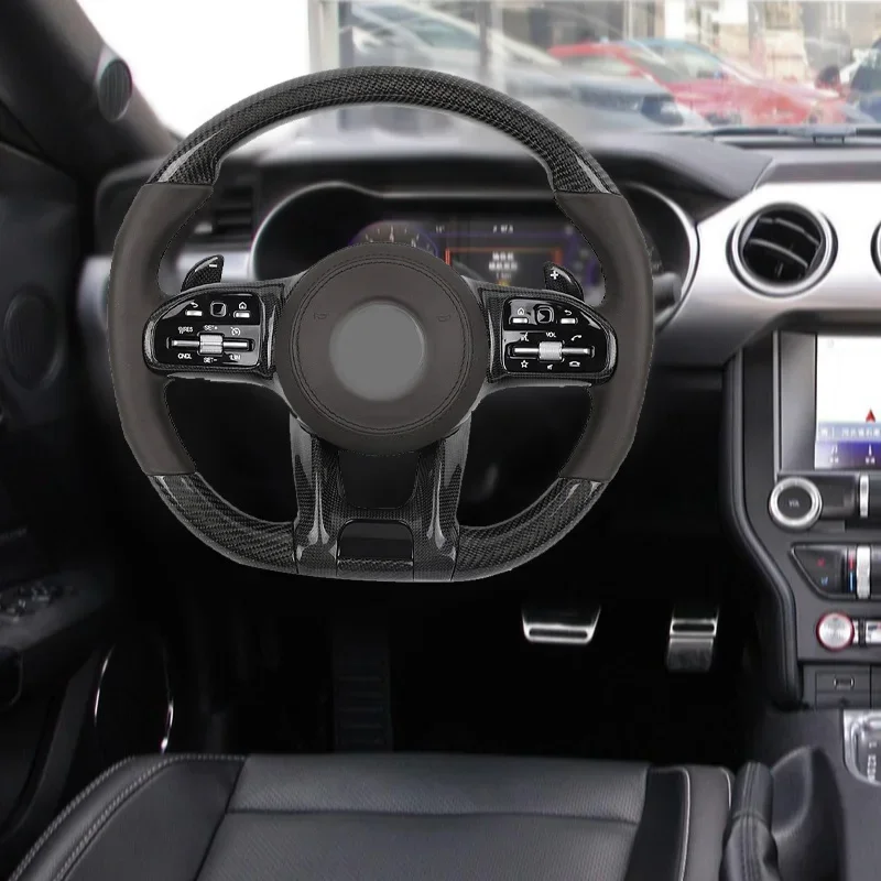 Car high quality PU carbon fiber steering wheel