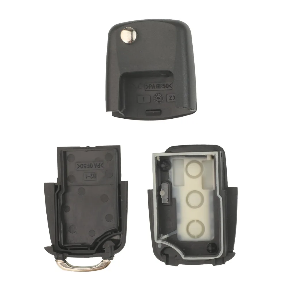 

jingyuqin For KD VVDI VW Volkswagen Skoda Seat MK4 Golf Passat Polo Bora Keydiy Xhorse Flip Remote Key Shell HU49 HU66 Blade