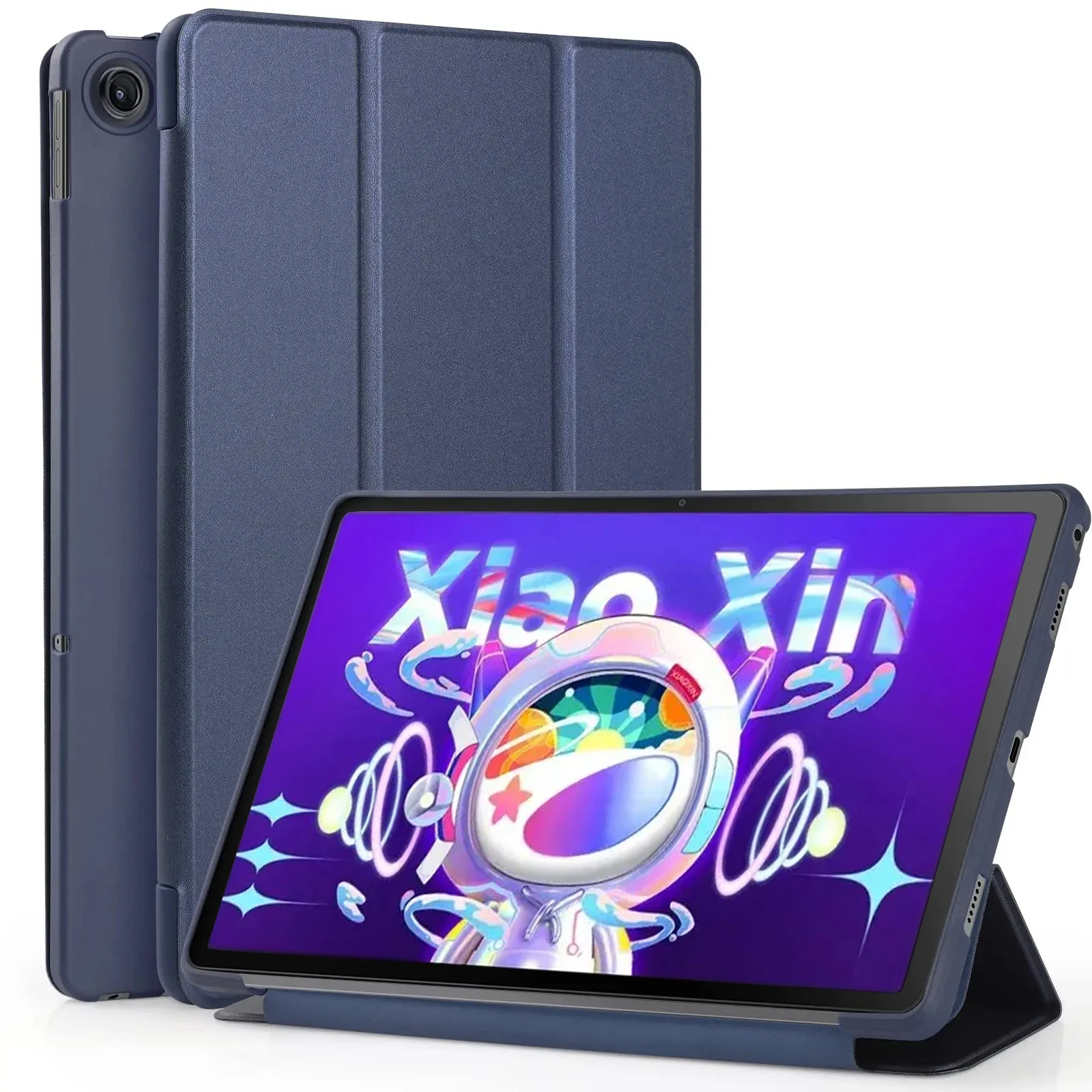 Tablet Lightweight Soft Case for Lenovo Xiaoxin Pad 2022 (10.6 Inch) TB128FU TB125FU Tri-fold Protective with Stand Cover