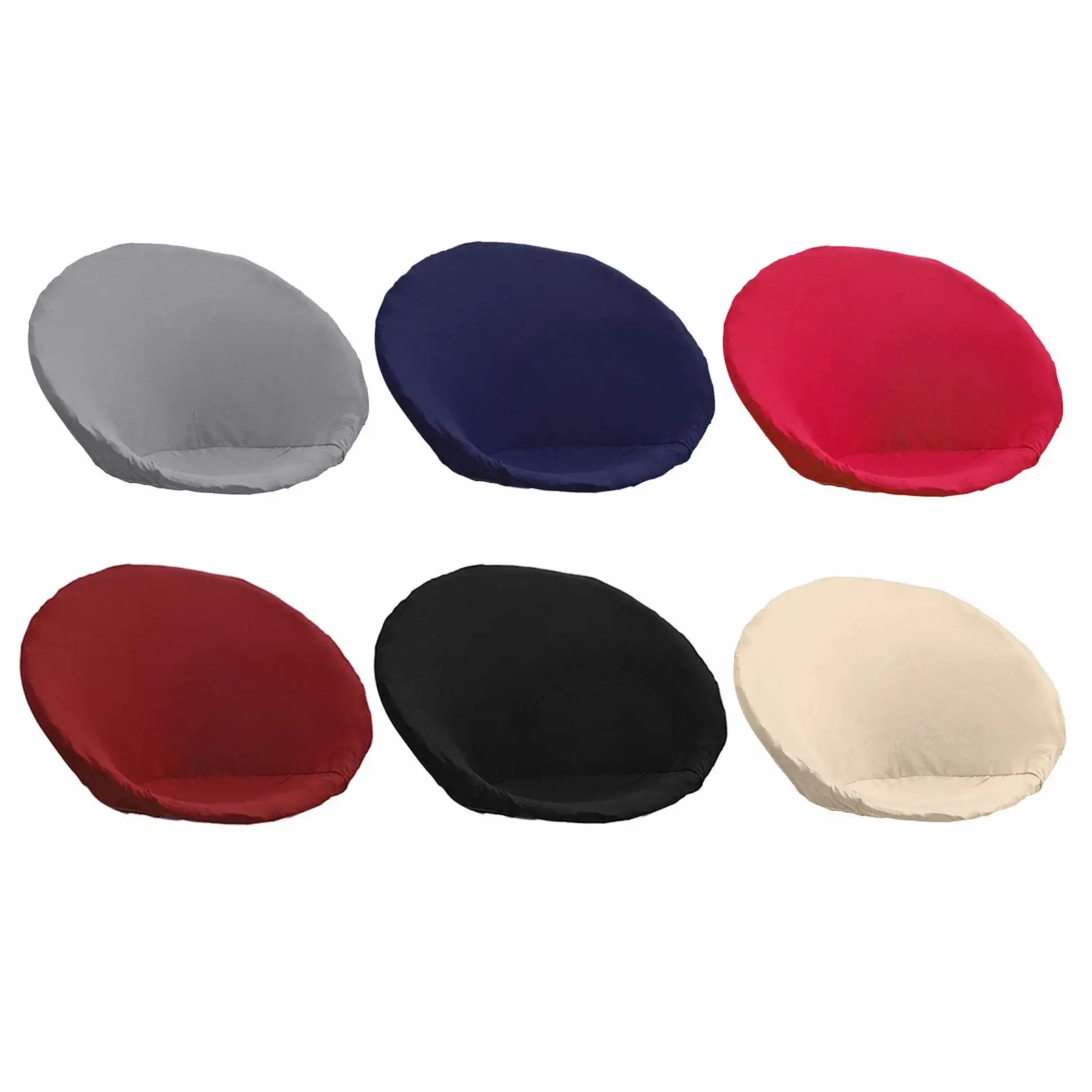 Super Soft Saucer Chair Slipcover High Stretch Anti-Slip Washable Polyester Fiber Removable Moon Chair Cover for Home Hotel