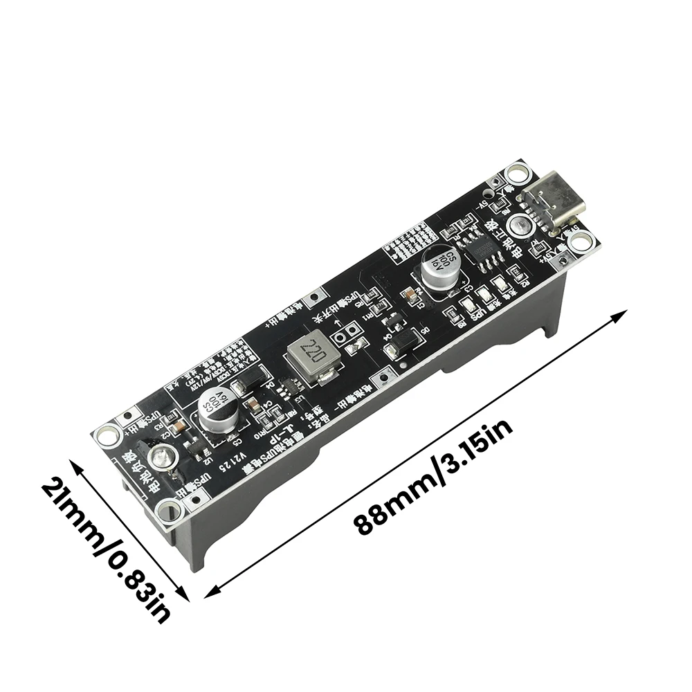 5V 9V 12V 18650 Batteria al litio Step Up Boost Modulo UPS Gruppo di continuità Modulo Carica Scarica Tipo-C