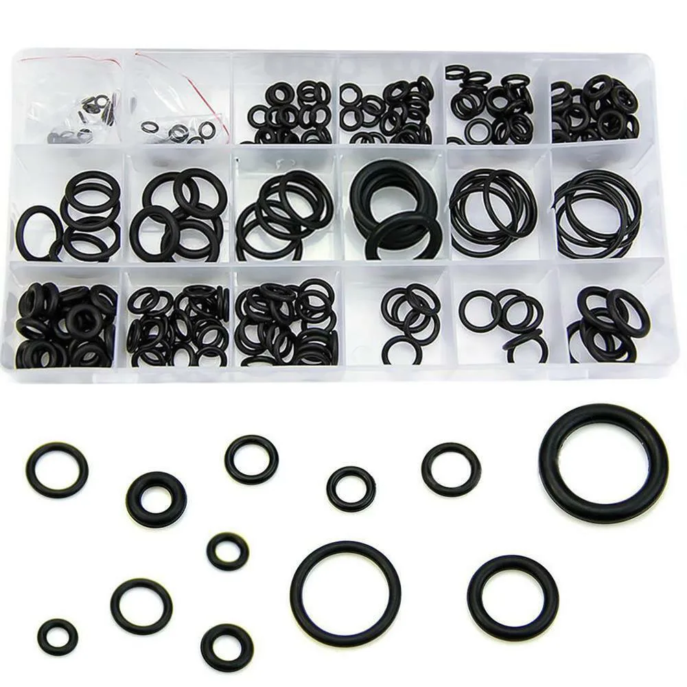 

225Pcs Rubber O Ring Assortment Set Hydraulic Plumbing Gasket Seal Kit