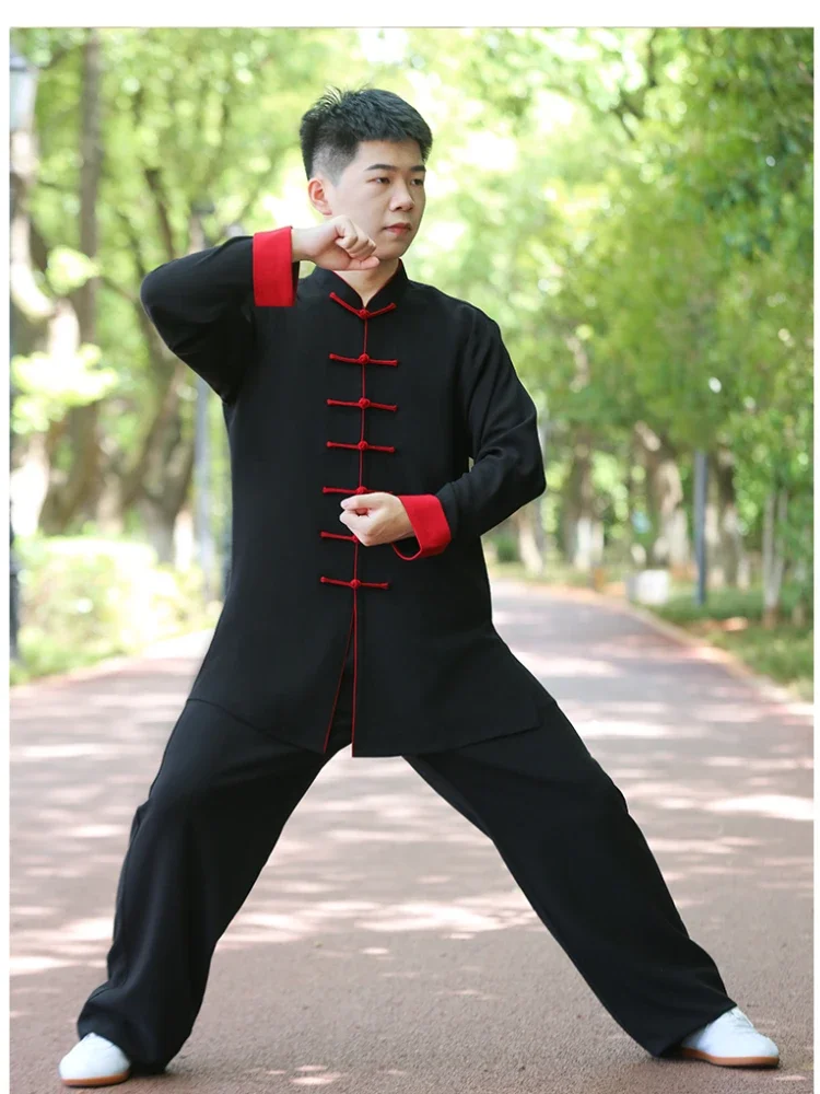 Unisex Tai Chi Uniforms Kung Fu Clothing Men Martial Arts Clothes Wu Shu Exercise Women Wing Chun Wear Sport Set Linen 2023 New