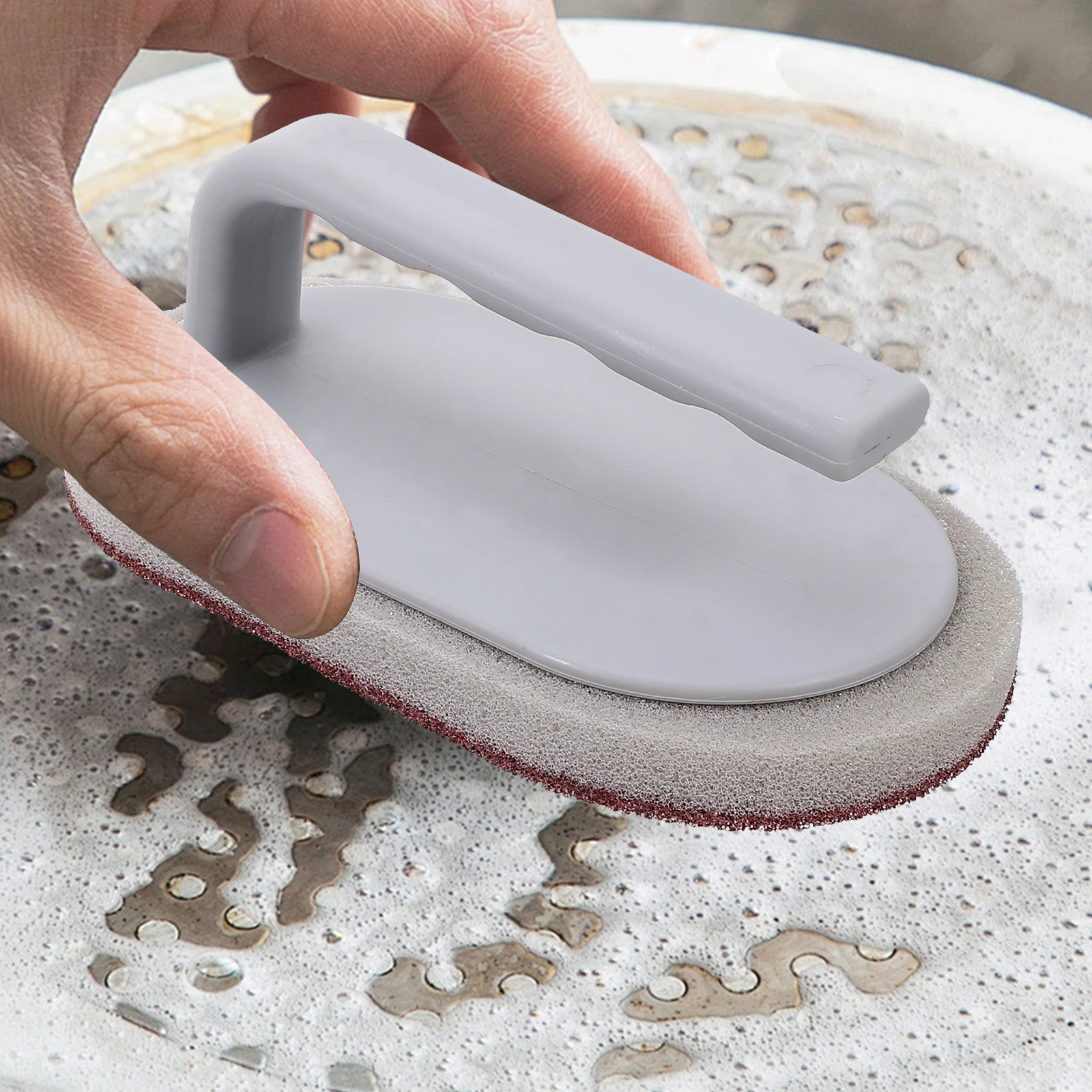 

2pcs Cleaning Dish Washing Scrubber Reusable Pot Brush For Wok Stainless Steel Scouring Pads Rust Removal Efficient Durable