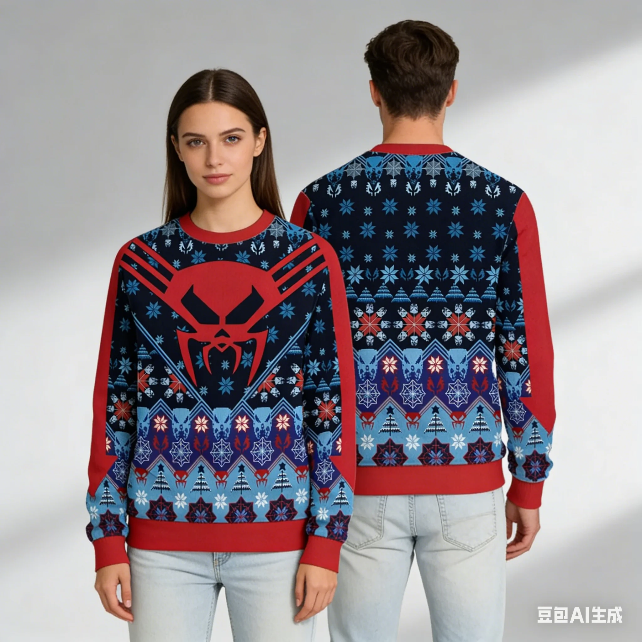 

Miguel O'Hara SpiderMan Ugly Christmas Hoodie Across The SpiderVerse Ugly Sweatshirt, Miguel O'Har Shirt, Superhero Sweatshirt