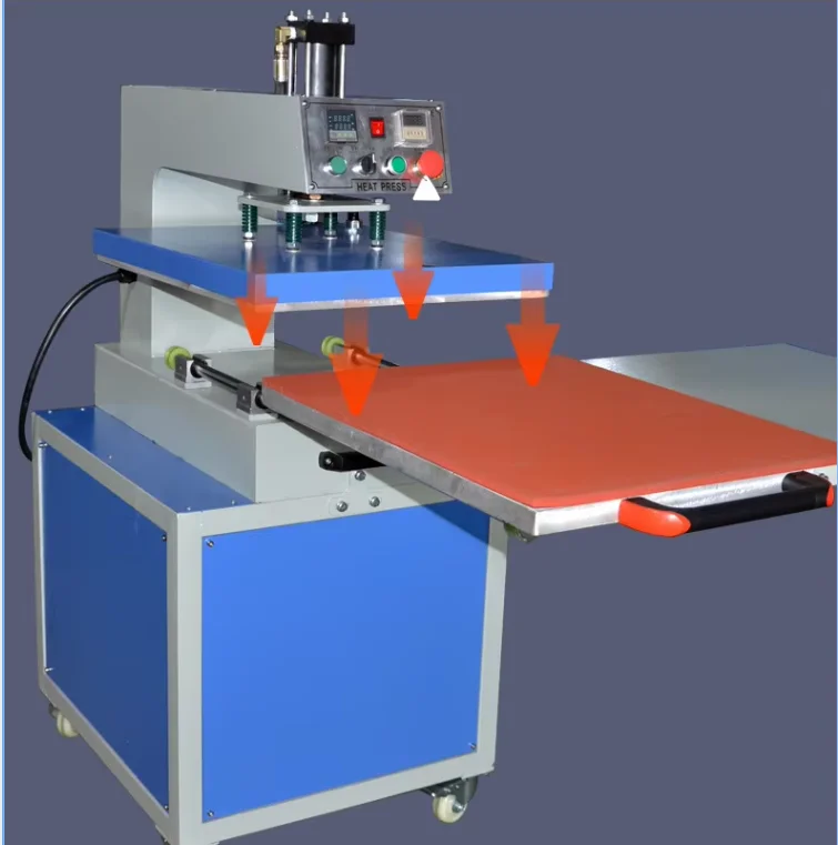 

Manufacturing Hydraulic Sole Worktable Pull-push Slider Textile Sublimation Blanks Heat Press Machine for Clothing