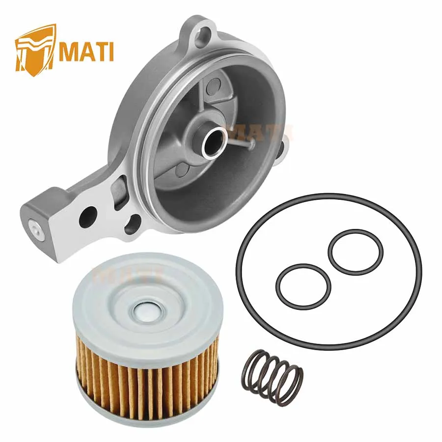 M MATI Oil Filter Cover & Oil Filter w/ Spring O-Ring For Honda Rancher 350 2x2/4x4 TRX350 FE/FM/TE/TM 2000-2006 11333-HN5-670