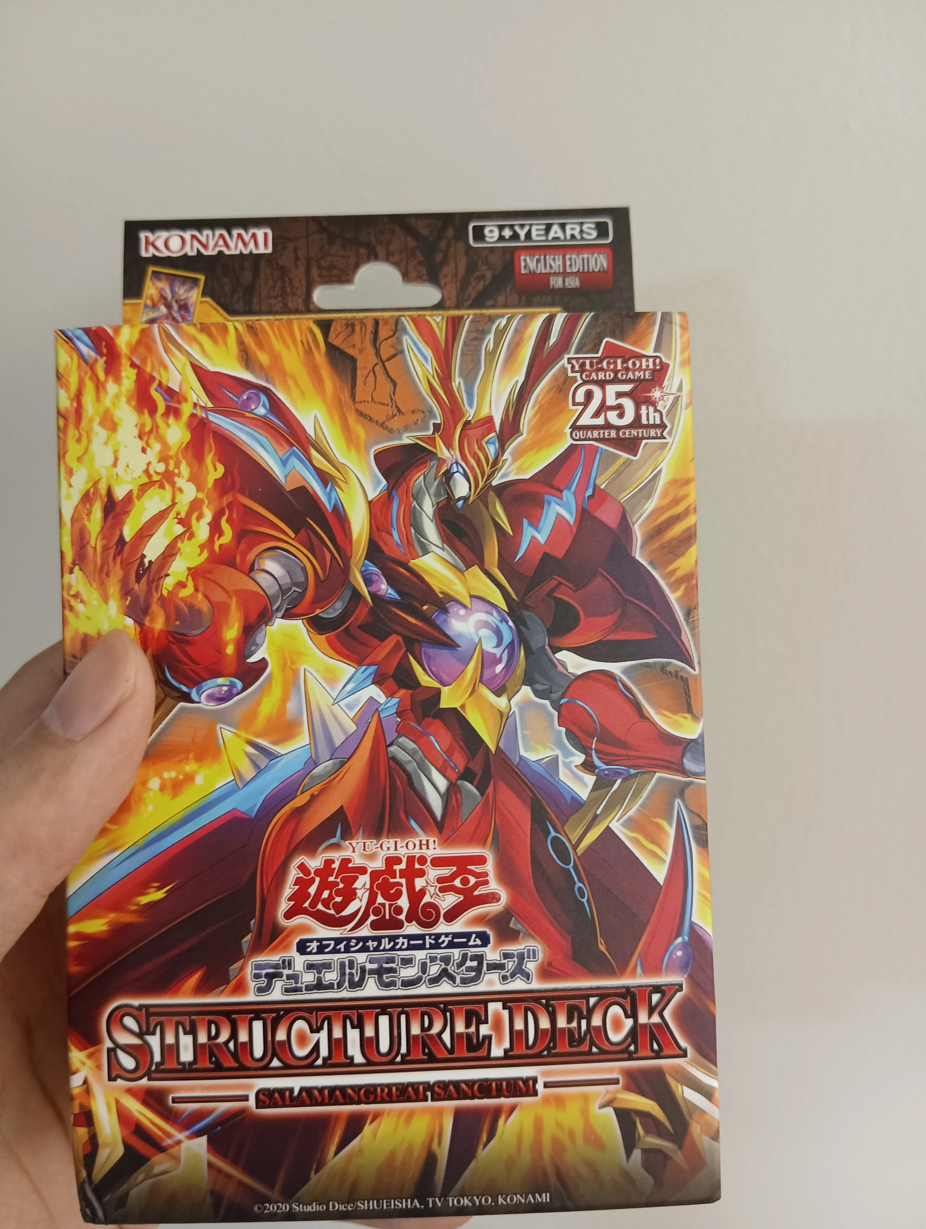 New Original Card Game Yu Gi Oh Structure Deck:The Holy Domain SDSS of Reincarnated Flame Beast English SEALED Card Collection