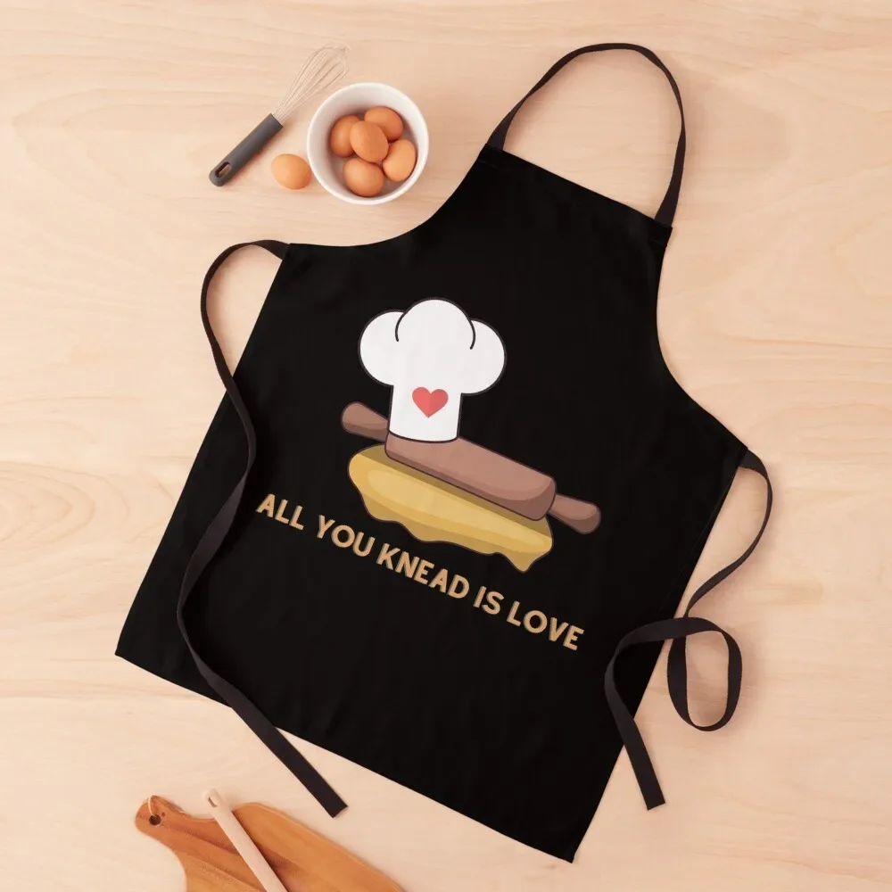 All You Knead Is Love Apron Customizable Woman Waterproof Kitchen Woman Kitchen Novel Kitchen Accessories Apron