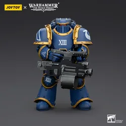 【Accessories】JOYTOY Warhammer 1/18 Action Figures Ultramarines MKIII Legionaries Legionary with Heavy Bolter Model Toy