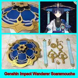 Game Genshin Impact Cosplay Wanderer Scaramouche Cosplay Costume Hat Genshin Impact Wanderer Cosplay Christmas Accessories