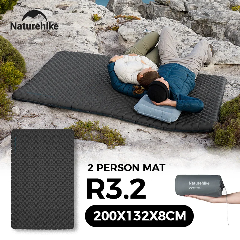Naturehike 2026 Tuye R3.2 Air Mattress 2 Person Camping Ultralight