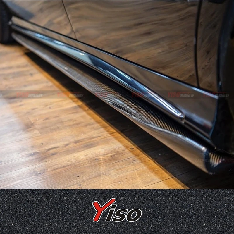 

Suitable for Mercedes-Benz A45 carbon fiber side skirts modified side skirts A45 Revozport side skirts carbon fiber side skirts