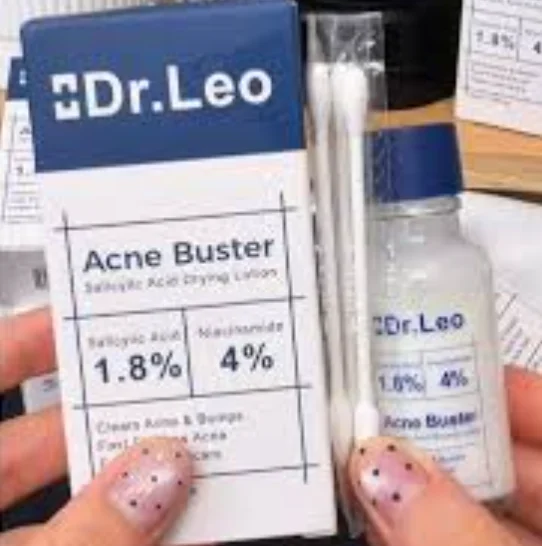 Acne Treatment Cotton Swabs Serum Brand Dr.Leo Salicylic Acid 1.8% Niacinamide 4% Face Repair Serum Acne Buster Drying Lotion
