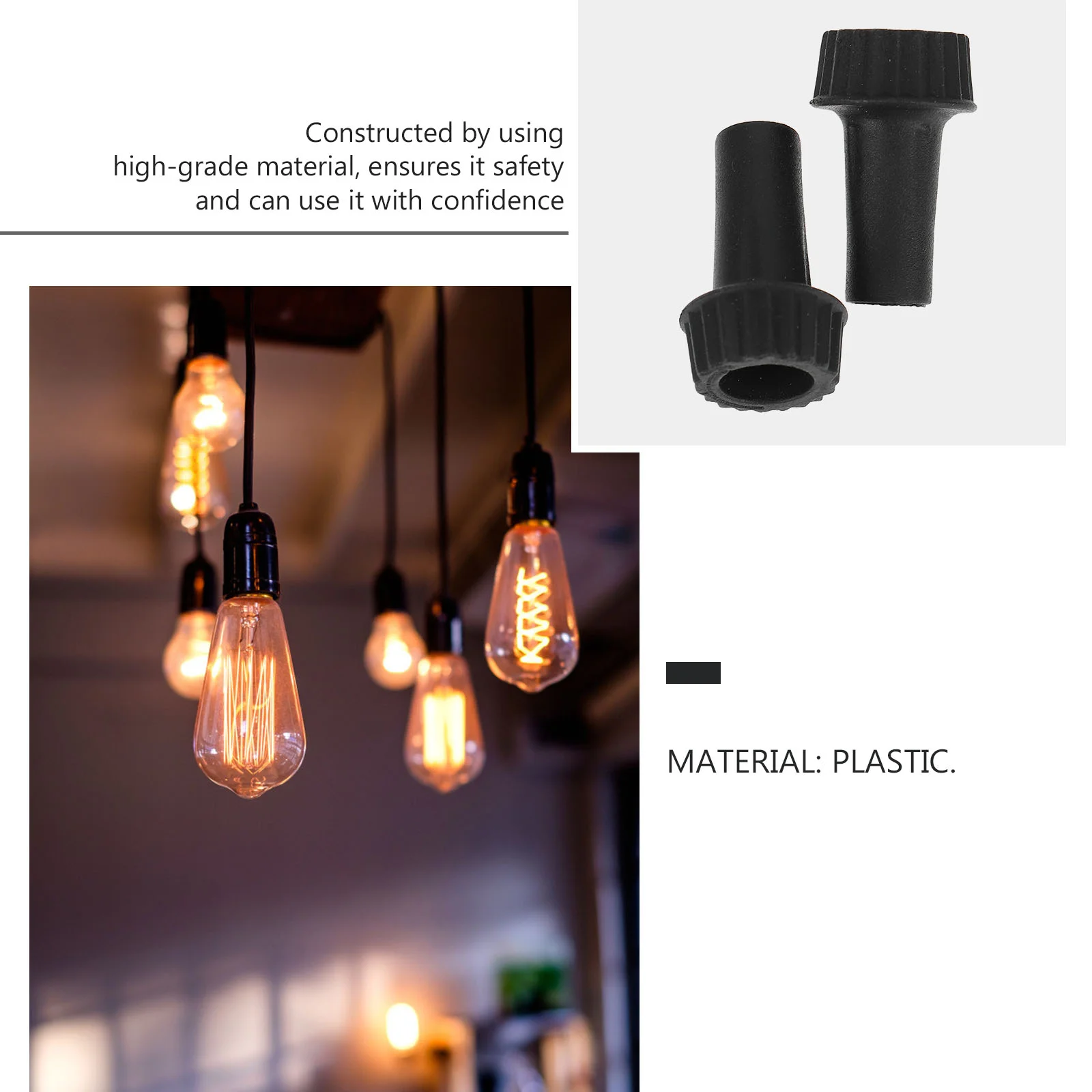 20 Pcs Light Accessories Replacement Lamp Knobs Automatic Brake Plastic Turn Anti-strobe On/Off Plant Socket