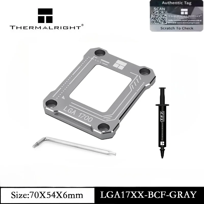 

Thermalright LGA 17XX BCF СЕРЫЙ 12/13 процессор с защитой от изгиба, изогнутая нажимная пластина, фиксация процессора, полностью без следов установки