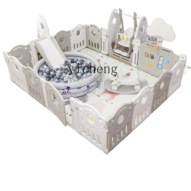 Tqh Kinderspiel zaun Baby Indoor Home Krabbel matte Boden Kleinkind Sicherheits zaun Paradies