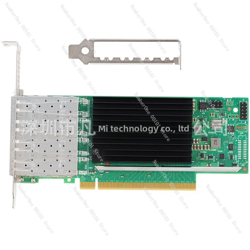 E810-XXVDA4 PCI-Ex16 25G server network interface card Four-port 10 Gigabit fiber optic network interface card E810CAM1