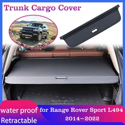 Car Trunk Cargo Cover for Range Rover Sport L494 2014~2022 2015 Storage Luggage Curtain Tray Security Shielding Shade Accessorie