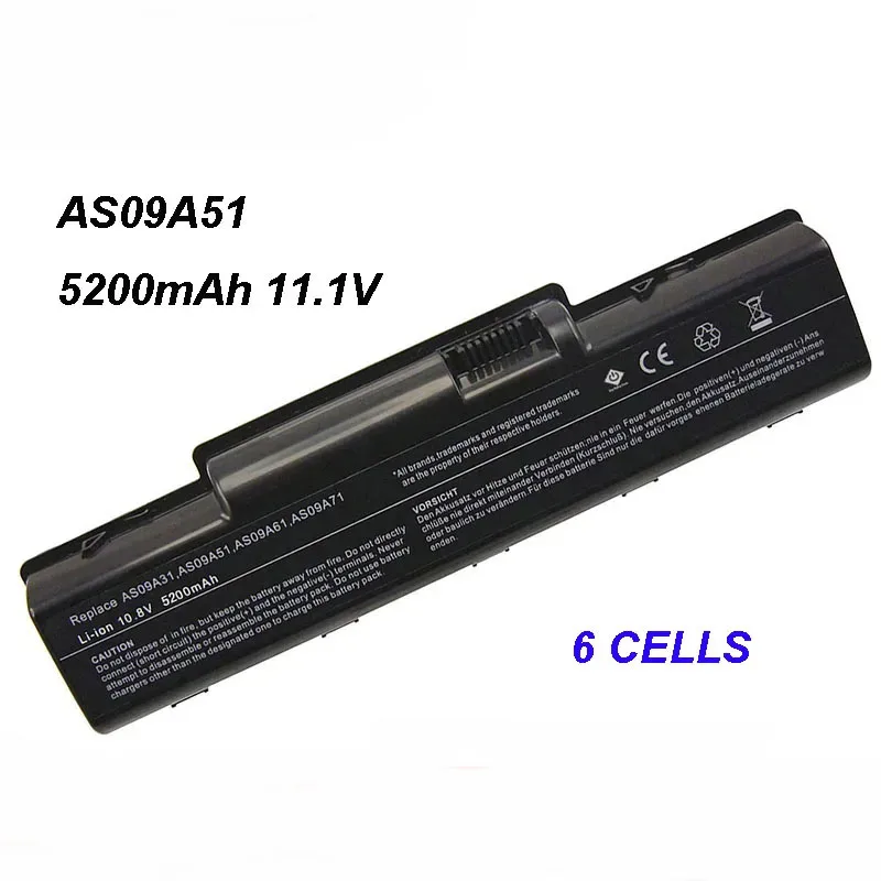

AS09A51 AS09A61 AS09A71 5200 мАч 11,1 В аккумулятор для ноутбука Acer Aspire 4332 4732 5241 5332 5334 5517 5532 5732 5734 7715