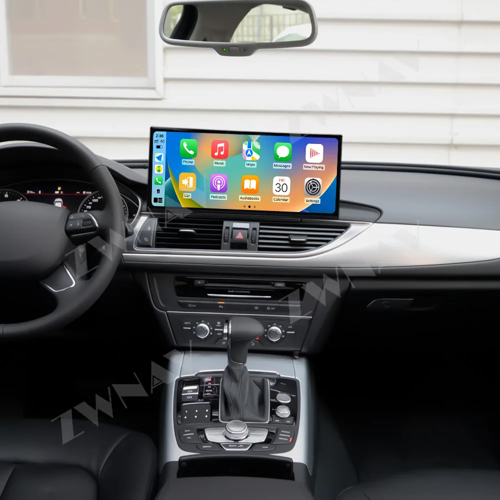 

Автомобильные аксессуары CarPlay QLED Автомобильный радиоприемник Android 14 для Audi A6 A7 2012-2015 GPS-навигация Стерео Мультимедийный плеер Головное устройство