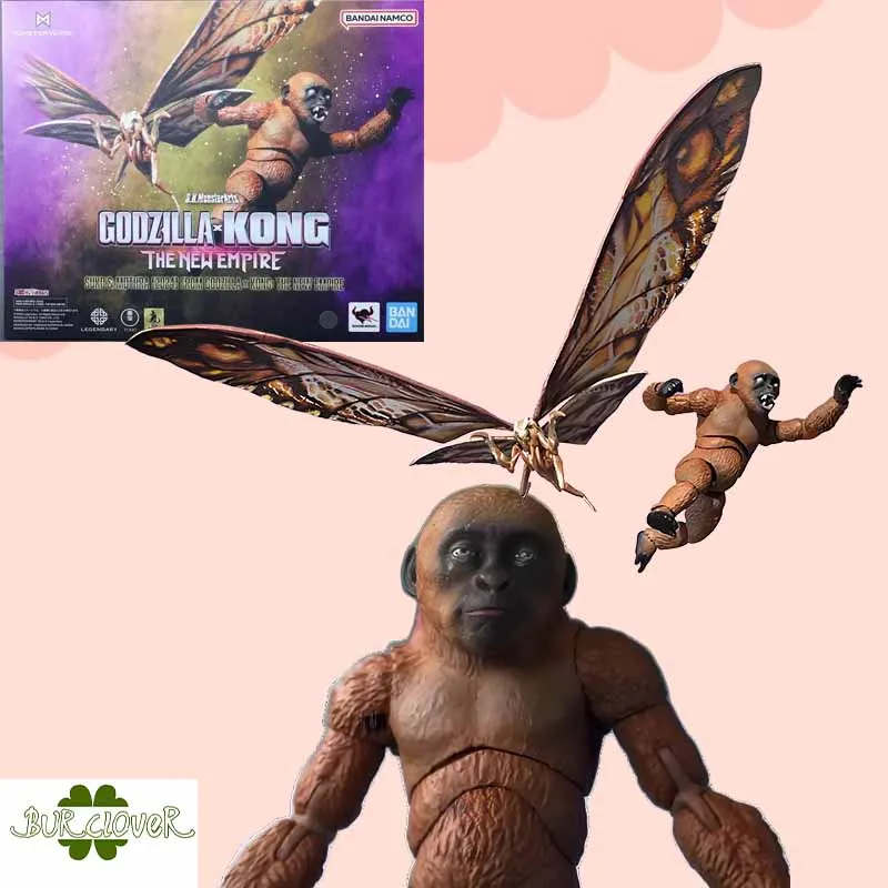 

Bandai Original SHM Anime Figure S.H M SUKO MOTHRA FROM COOZILLA KONG HHE TEW EMPIRE Anime Action Figures Toys