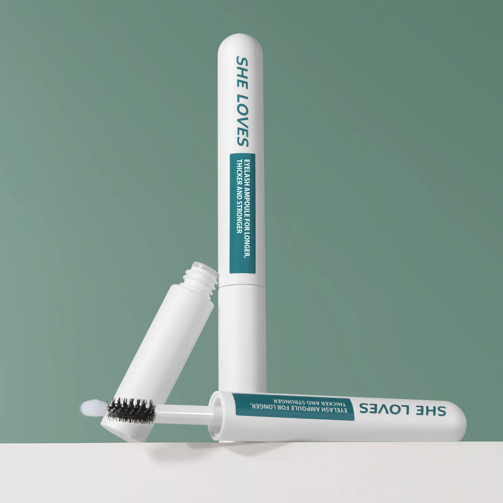 Suero Natural para el crecimiento de pestañas, máscara voluminizadora, alargamiento, fórmula negra oscura, cuidado nutritivo suave para cejas, maquillaje de pestañas