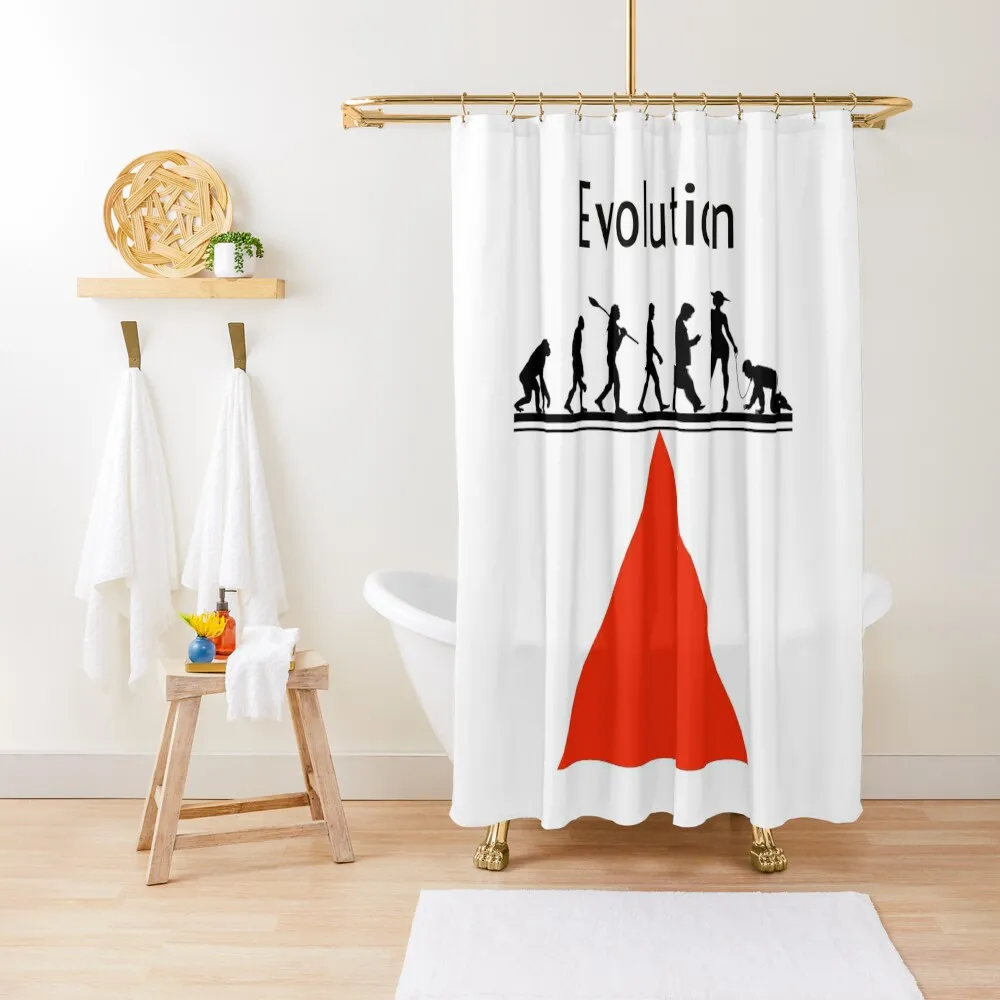 

Evolution Shower Curtain Window Bathroom For Shower Washable Waterproof Fabric Shower For Bathroom Set Curtain