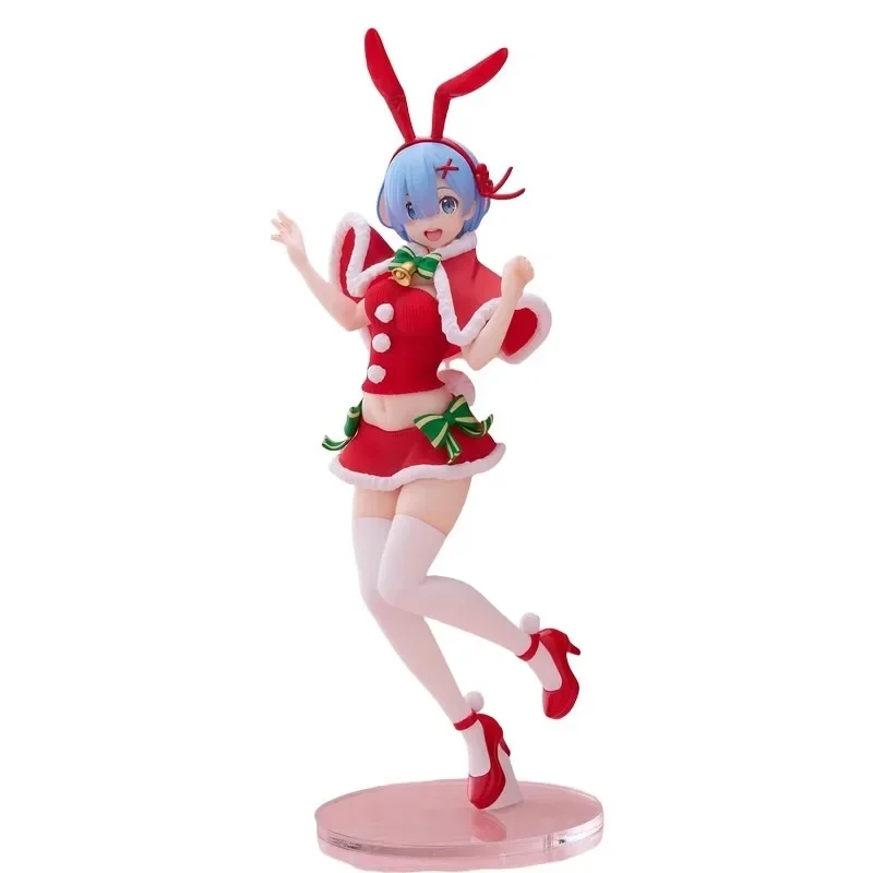 Re:Zero TAiTO RE0 REM Winter Bunny Girl Original genuine PVC Action Figure Anime Figure Model Toys Figure Collection Doll Gift