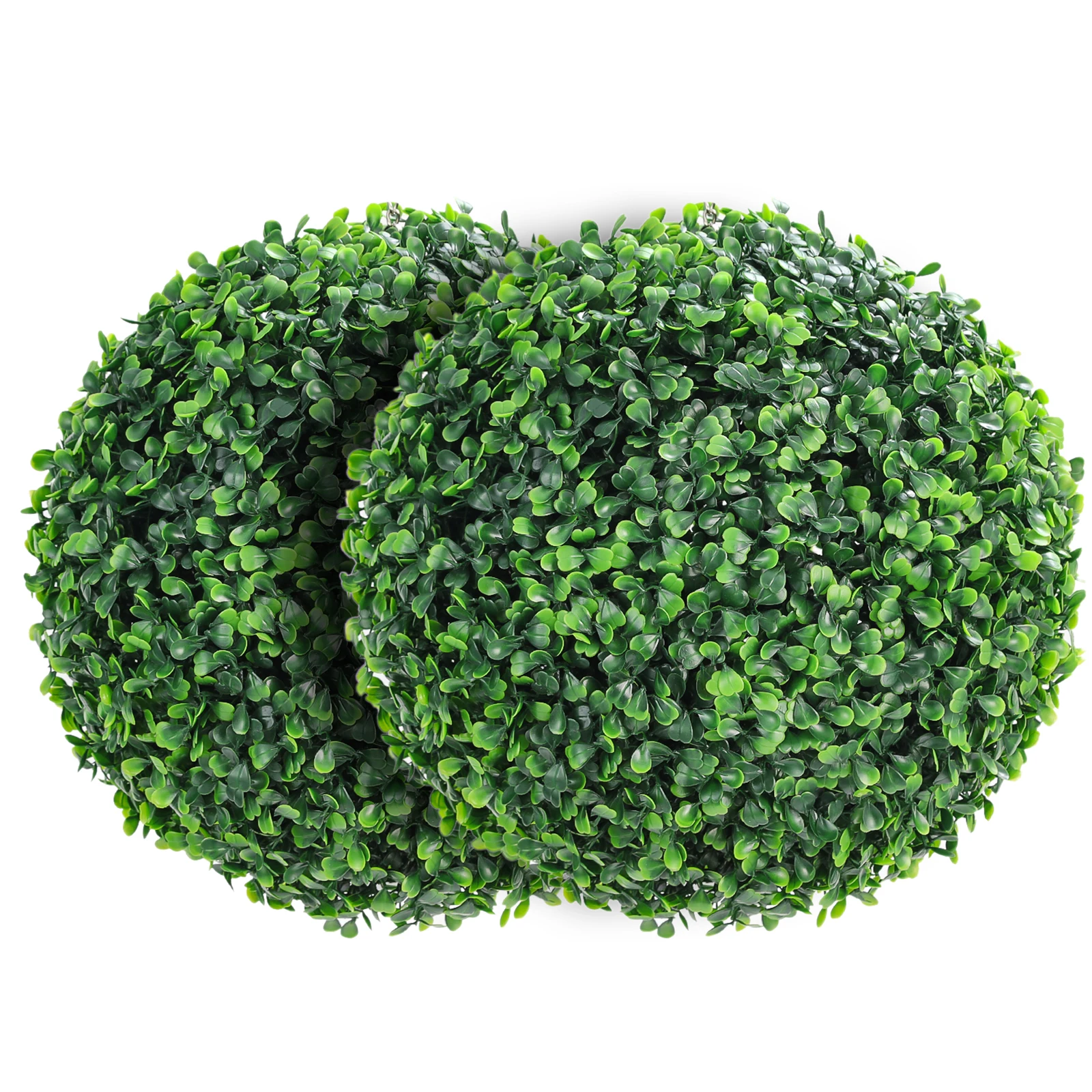 

2 PCS 21 inch 8 Layers Artificial Plant Topiary Ball Outdoor UV Resistant Faux Boxwood Decorative Balls for Backyard, Balcony