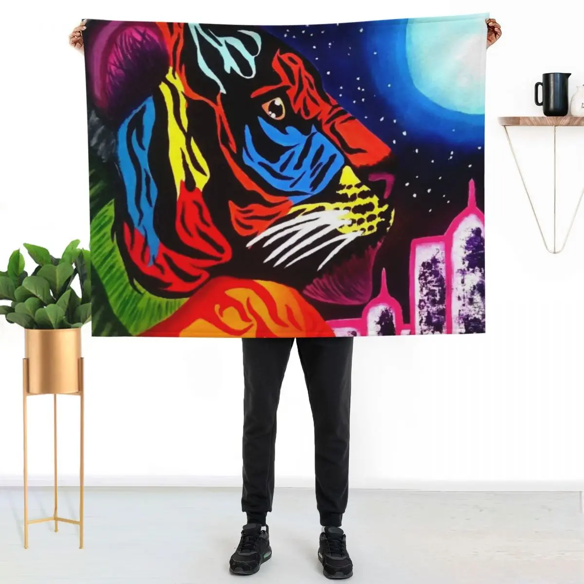 Temple Guardian Throw Blanket Bed covers Sleeping Bag Summer valentine gift ideas Camping Blankets