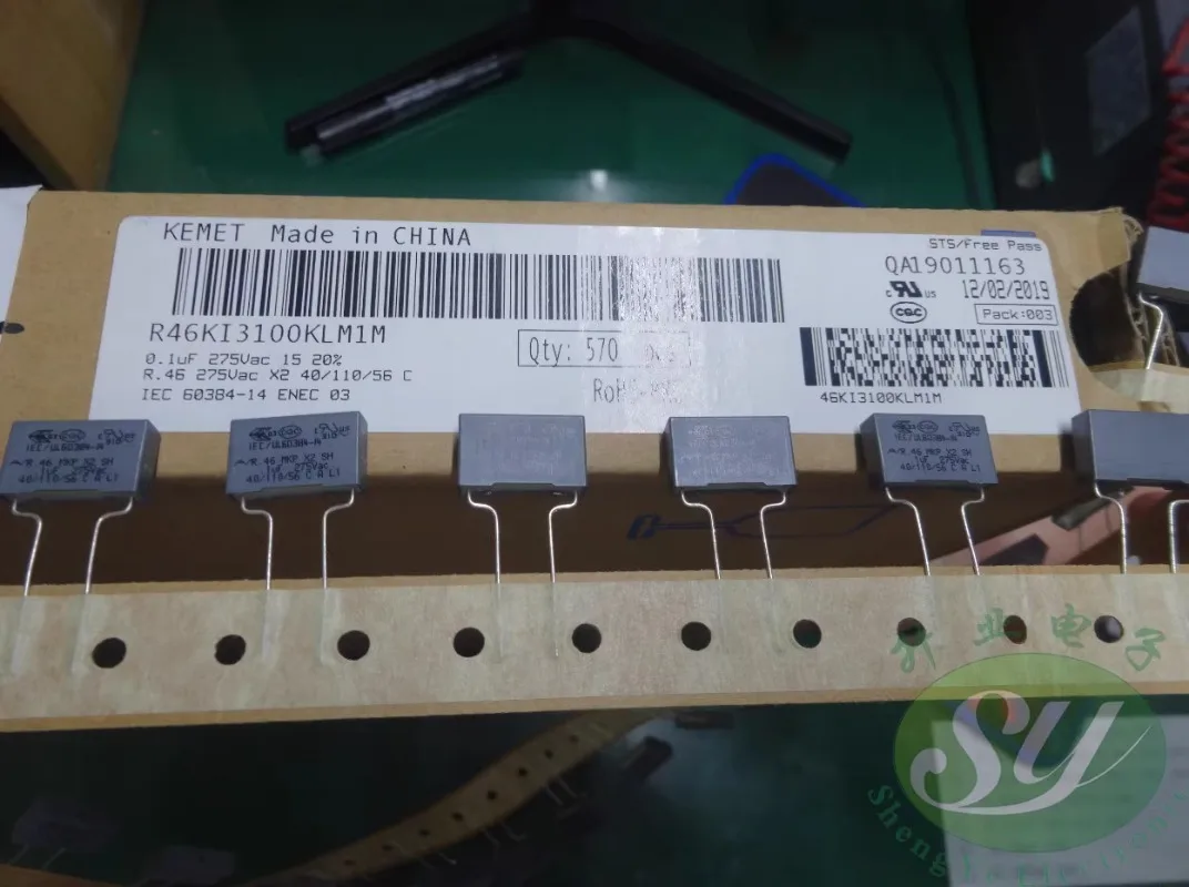 

10PCS KEMET AV R46KI3100KLM1M 0.1uf/275VAC 100nf u1 104 New film capacitor 8MM