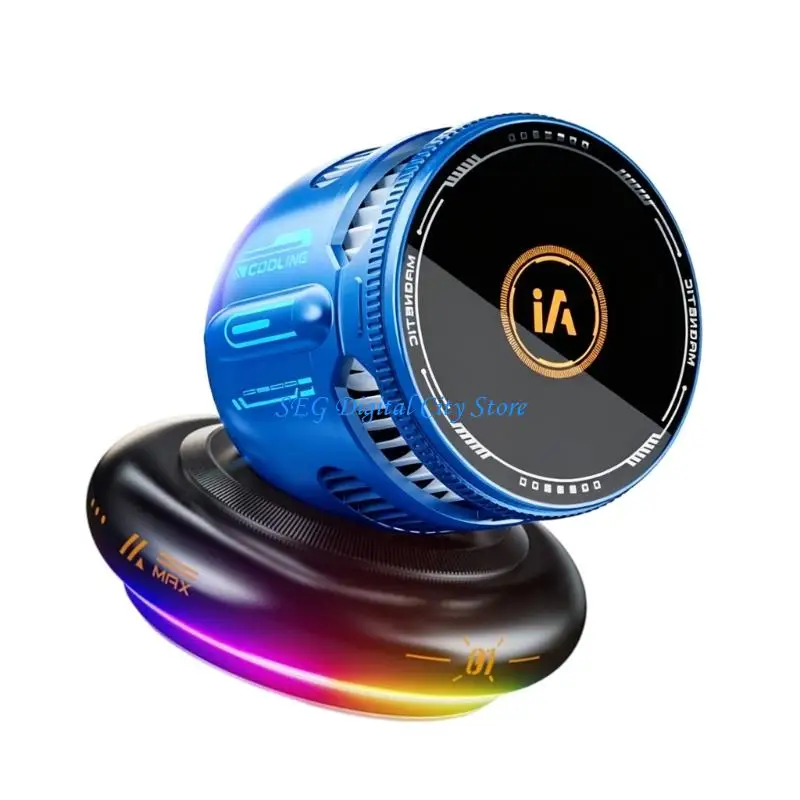 U75B Car Phone Mount Phone Stand With 15W Fast Wireless Charging Semiconductor Cooling And 360 Degree Rotatable Base