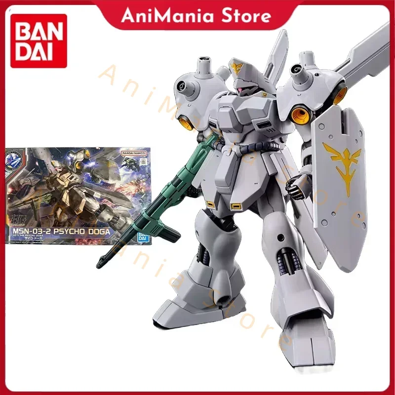 

Bandai Original Gundam Model Kit Anime Figure HG MSN-03-2 PSYCHO DOGA Action Figures Toys Collectible Gifts for Children