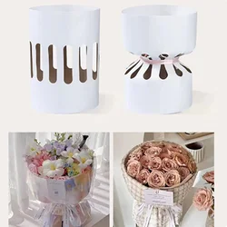 10PCS Flower Wrapping Paper Flower Gifts Boxes for Bouquet DIY Cardboard Round Bouquet Wrapping Material Party Supplies