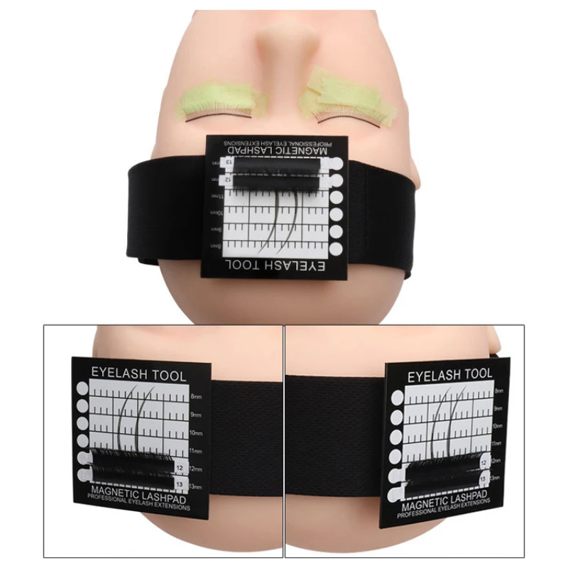 CNK nouveauté Portable greffé cils porte-écharpe applicateur de cils bandeau avec coussin magnétique modèle outil emballé dans des boîtes