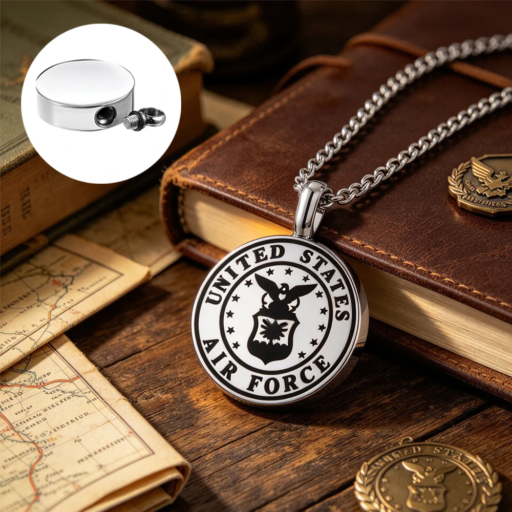 Cremation Jewelry for Ashes Memorial Urn Necklace for Ashes for Women Men Stainless Steel Keepsake Pendant Ash Jewelry Memory