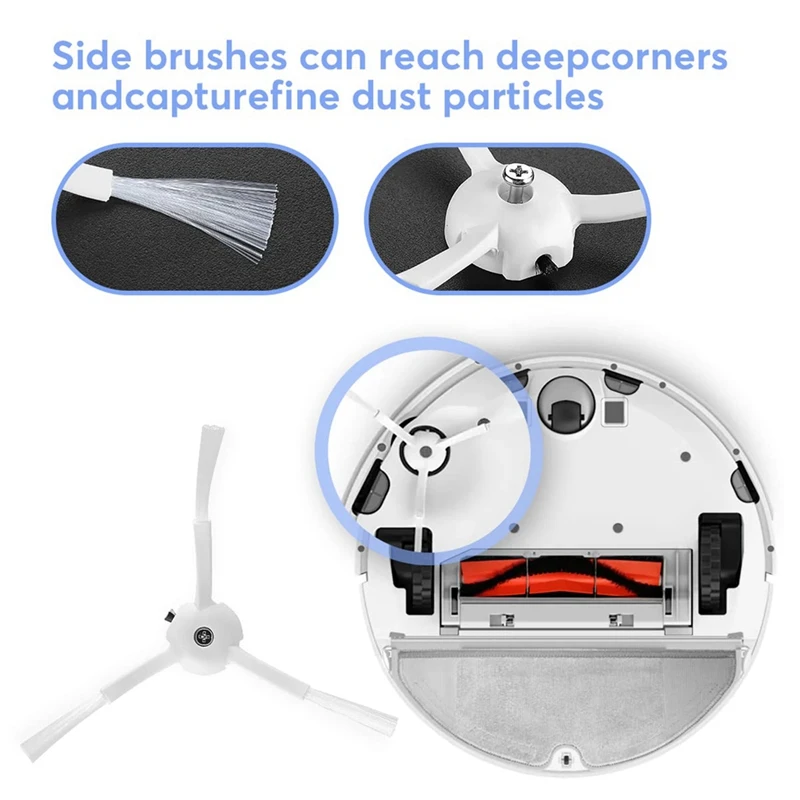 เปลี่ยนชิ้นส่วนชุดอุปกรณ์เสริมแปรงหลักแปรงด้านข้าง HEPA Filter สําหรับ Roborock S51 S55 S5 S6 S5max เครื่องดูดฝุ่นหุ่นยนต์